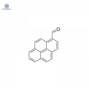 Chemical structure for 1-Pyrenecarboxaldehyde CAS 3029-19-4