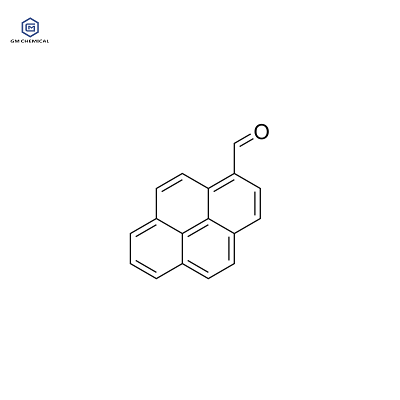 Chemical structure for 1-Pyrenecarboxaldehyde CAS 3029-19-4
