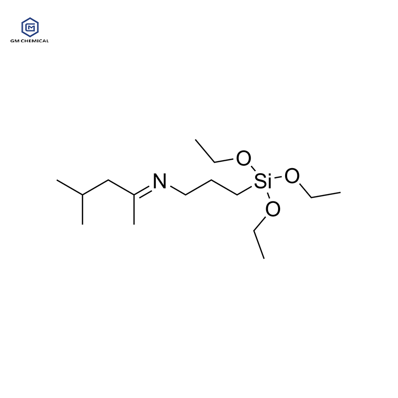 Chemical structure for 3-(1,3-Dimethylbutylidene)aminopropyltriethoxysilane CAS 116229-43-7